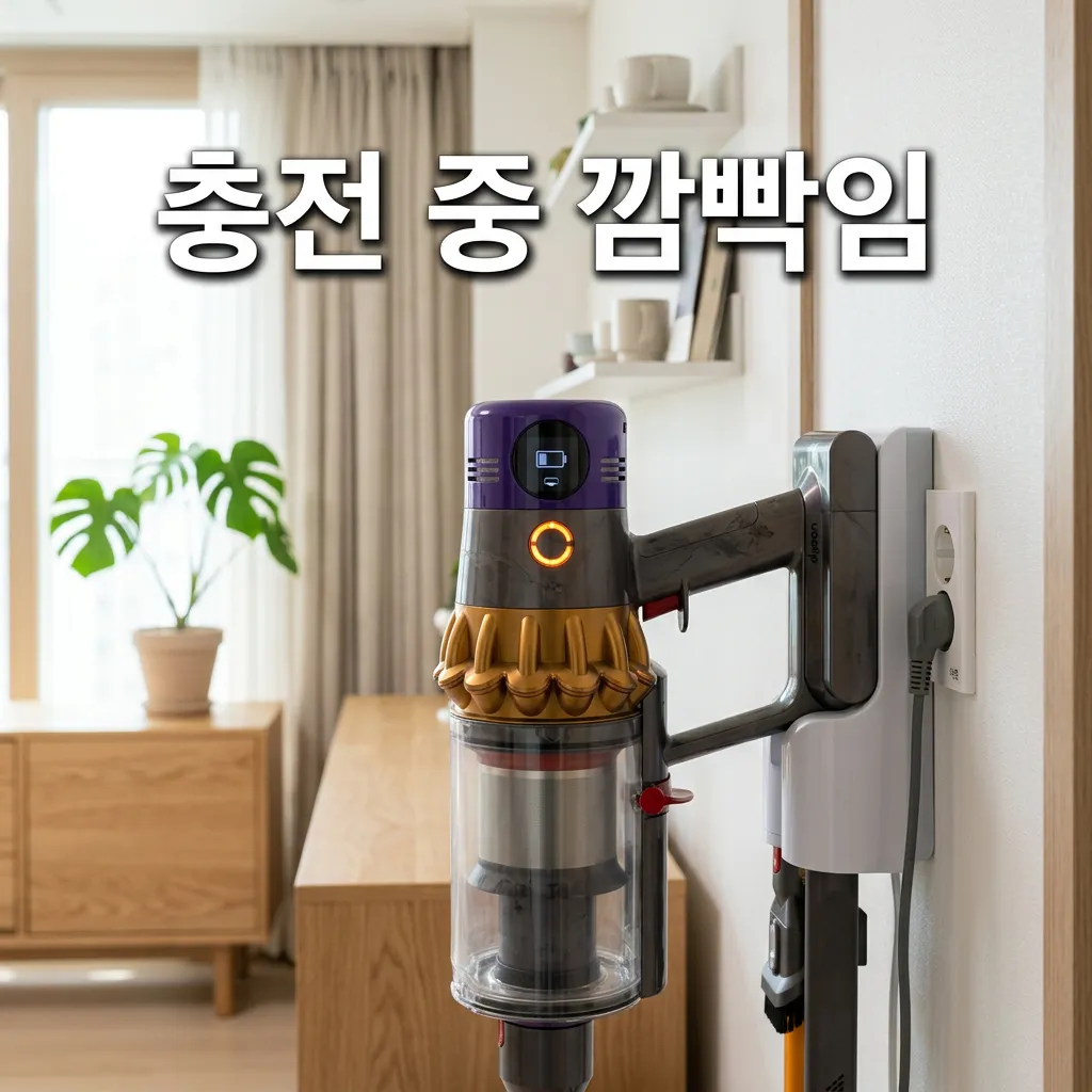 다이슨 청소기 충전 깜빡임 색상별 의미 완전 정리 2026