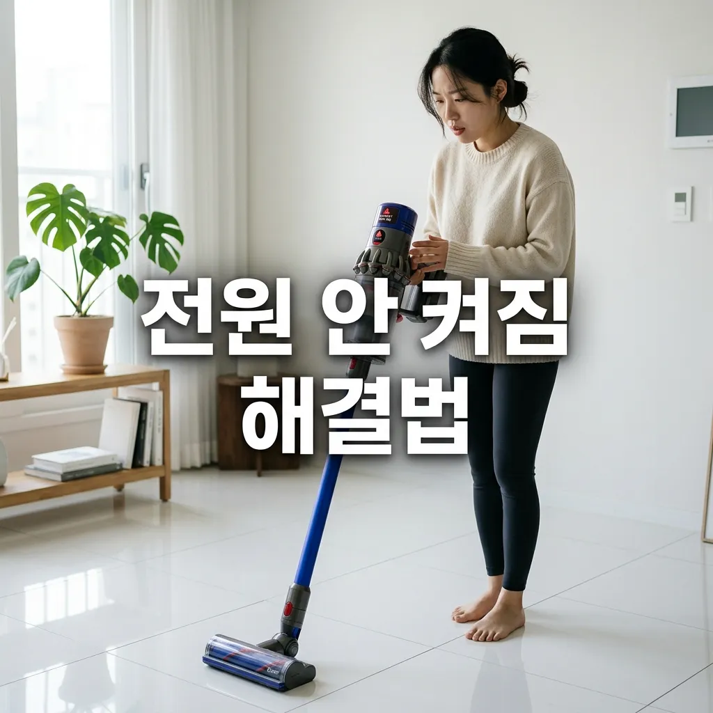 다이슨 청소기 전원 안 켜질 때 원인 5가지와 해결 방법