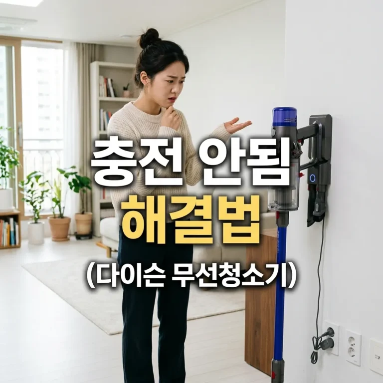 다이슨 청소기 충전 안 될 때 원인 5가지 단계별 해결법
