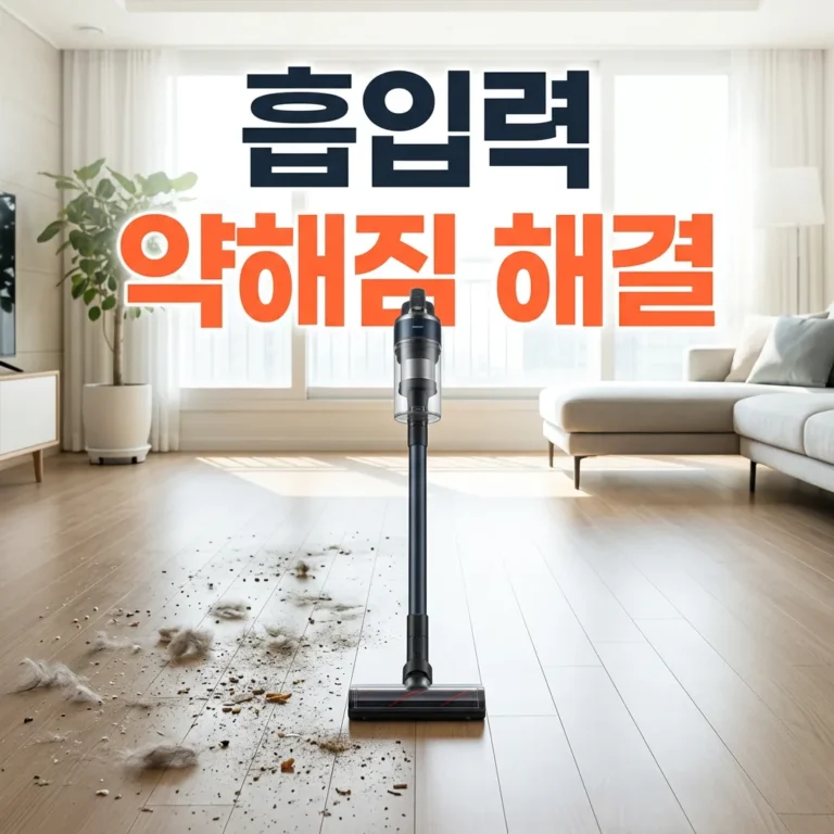 삼성 제트 청소기 흡입력 약해졌을 때 원인 5가지와 해결법