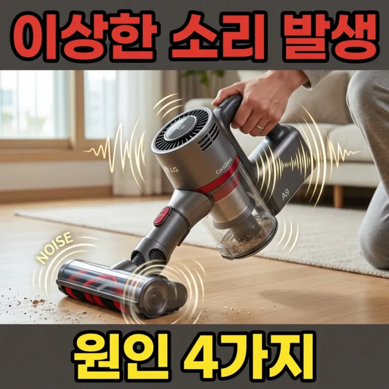 LG 코드제로 청소기 이상한 소리 원인 7가지와 셀프 해결법