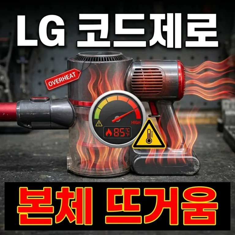 LG 코드제로 본체 뜨거움, 과열 원인 점검 4단계