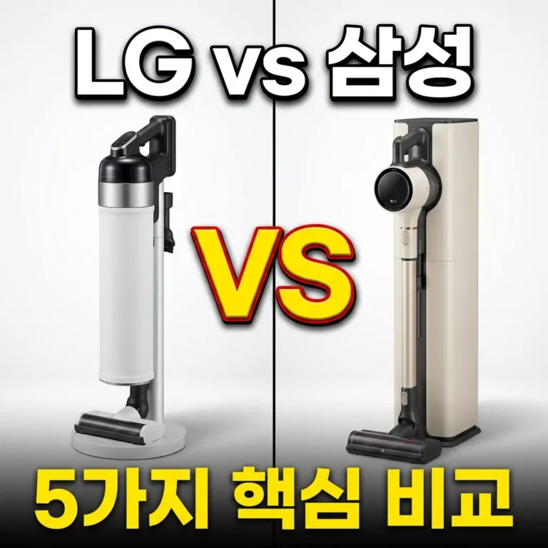 LG 코드제로 삼성 비스포크 뭐가 다를까? 흡입력·무게·편의 5항목 비교
