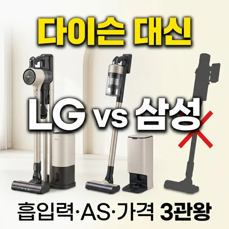 다이슨 대신 살 무선청소기 추천, 흡입력·AS·가격 3가지 비교해봤어요