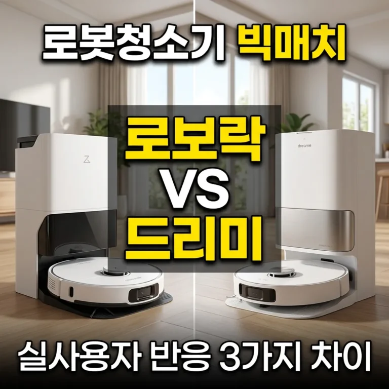 로보락 드리미 로봇청소기 비교해봤더니, 실사용자 반응이 갈리는 3가지 이유