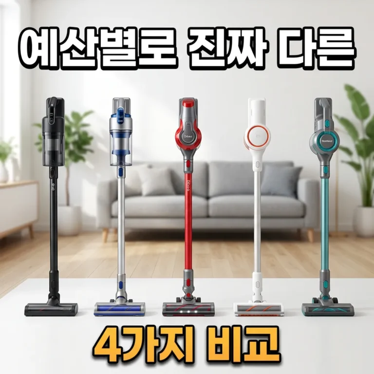 무선청소기 LG 삼성 디베아 샤오미, 예산별로 진짜 다른 4가지 비교해봤어요