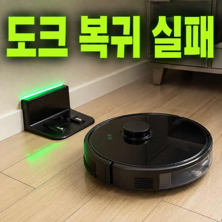 로봇청소기 도크 복귀 실패|충전대·센서·지도 점검 7단계