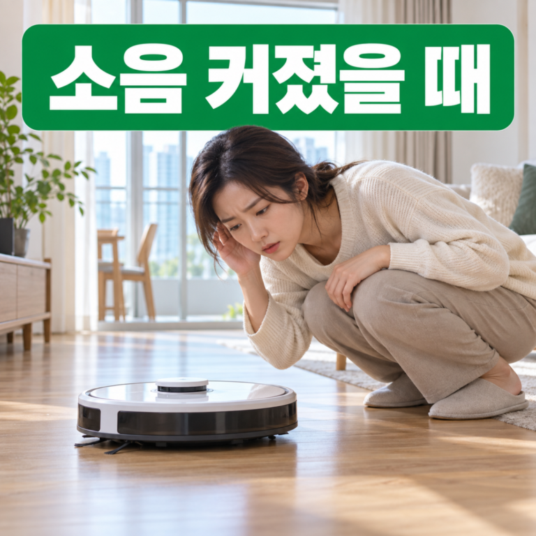 로봇청소기 소음 커졌을 때|정상 변화·브러시·바퀴 점검