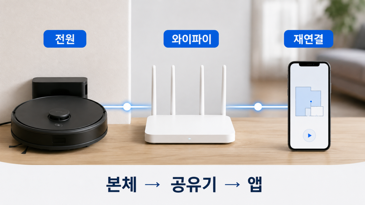 오프라인 원인 3단계