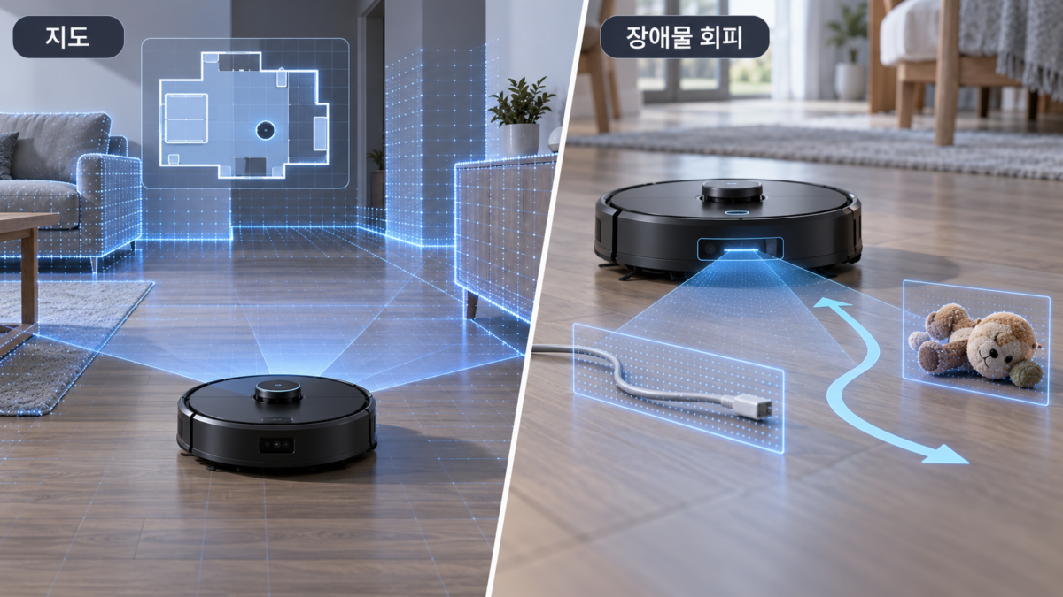 주행 센서와 장애물 센서