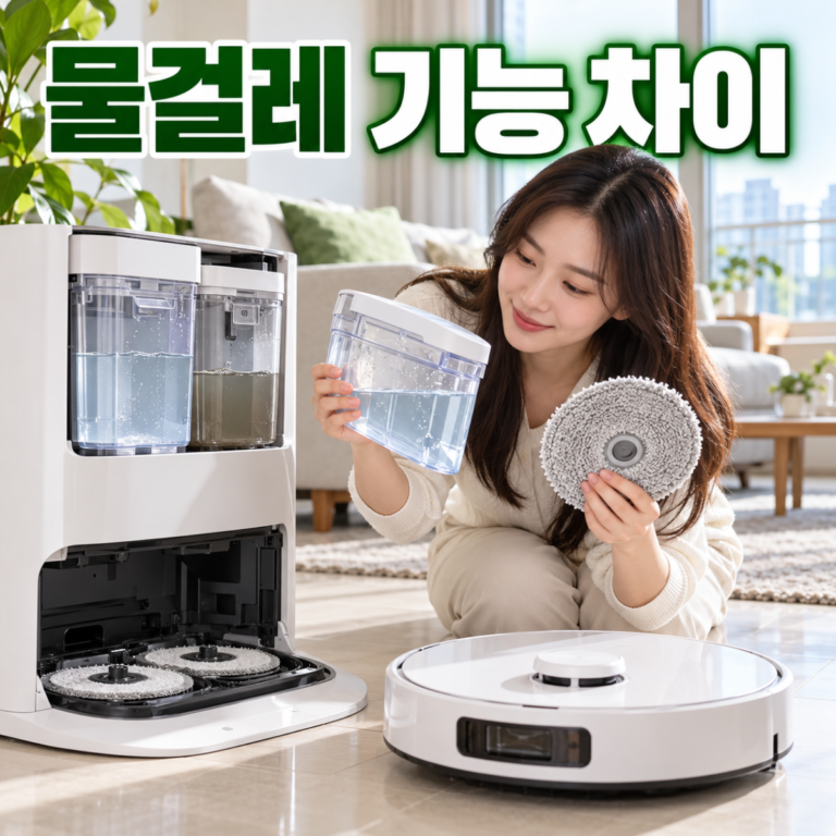 로봇청소기 물걸레 자동세척·온수세척·열풍건조 차이, 필요한 기능 고르기