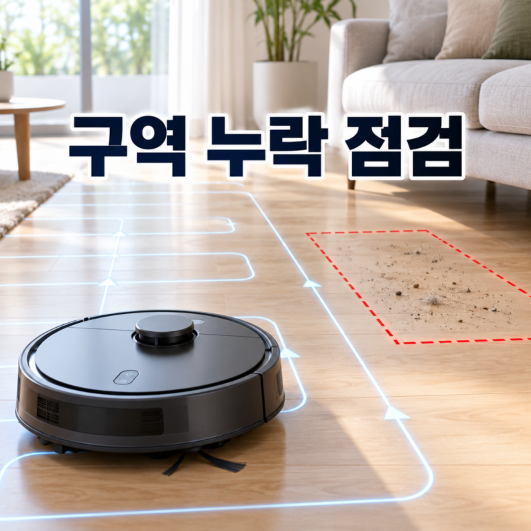 로봇청소기 일부 구역 안 갈 때|문·지도·센서 점검 순서