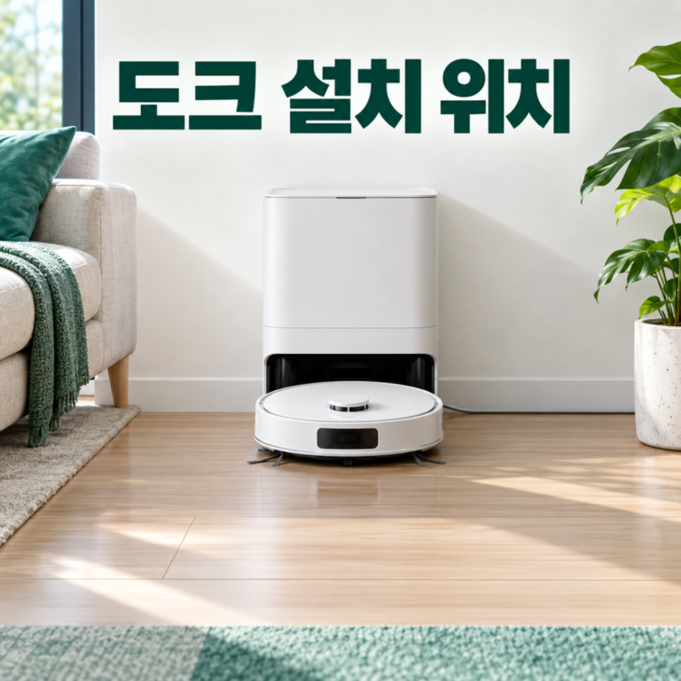 로봇청소기 설치 위치 고르는 법|도크 공간·와이파이·급배수