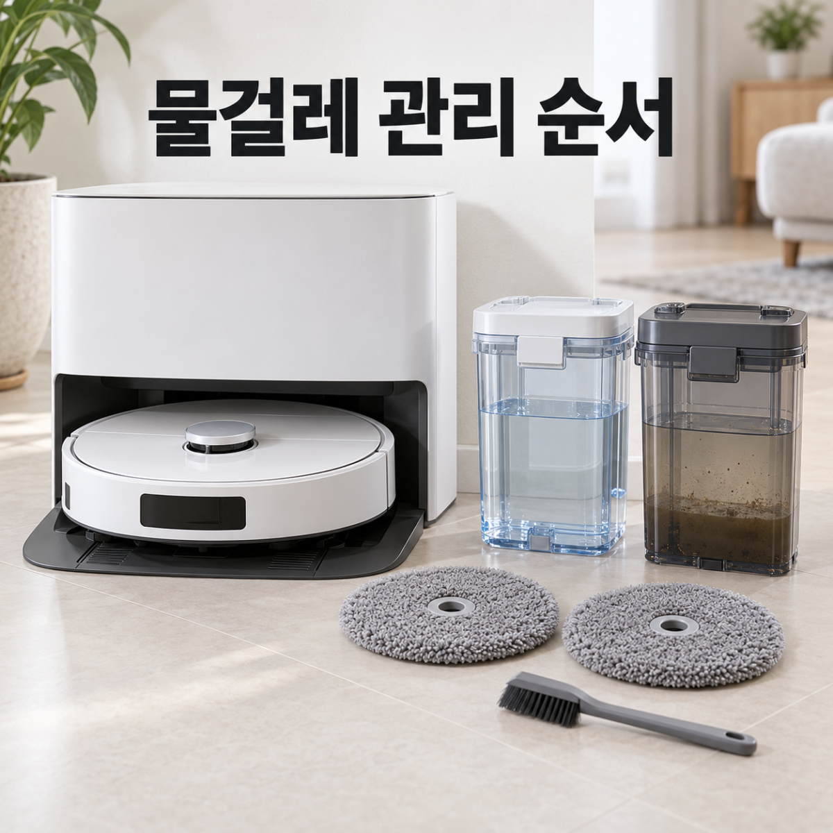 로봇청소기 물걸레 관리 대표