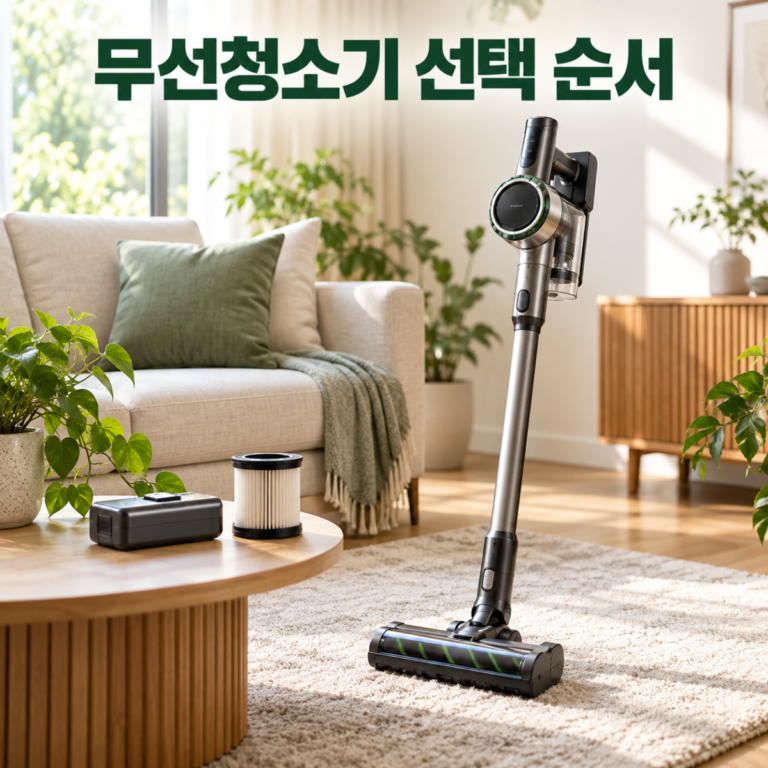 무선청소기 고르는 법|바닥·무게·배터리·관리 확인