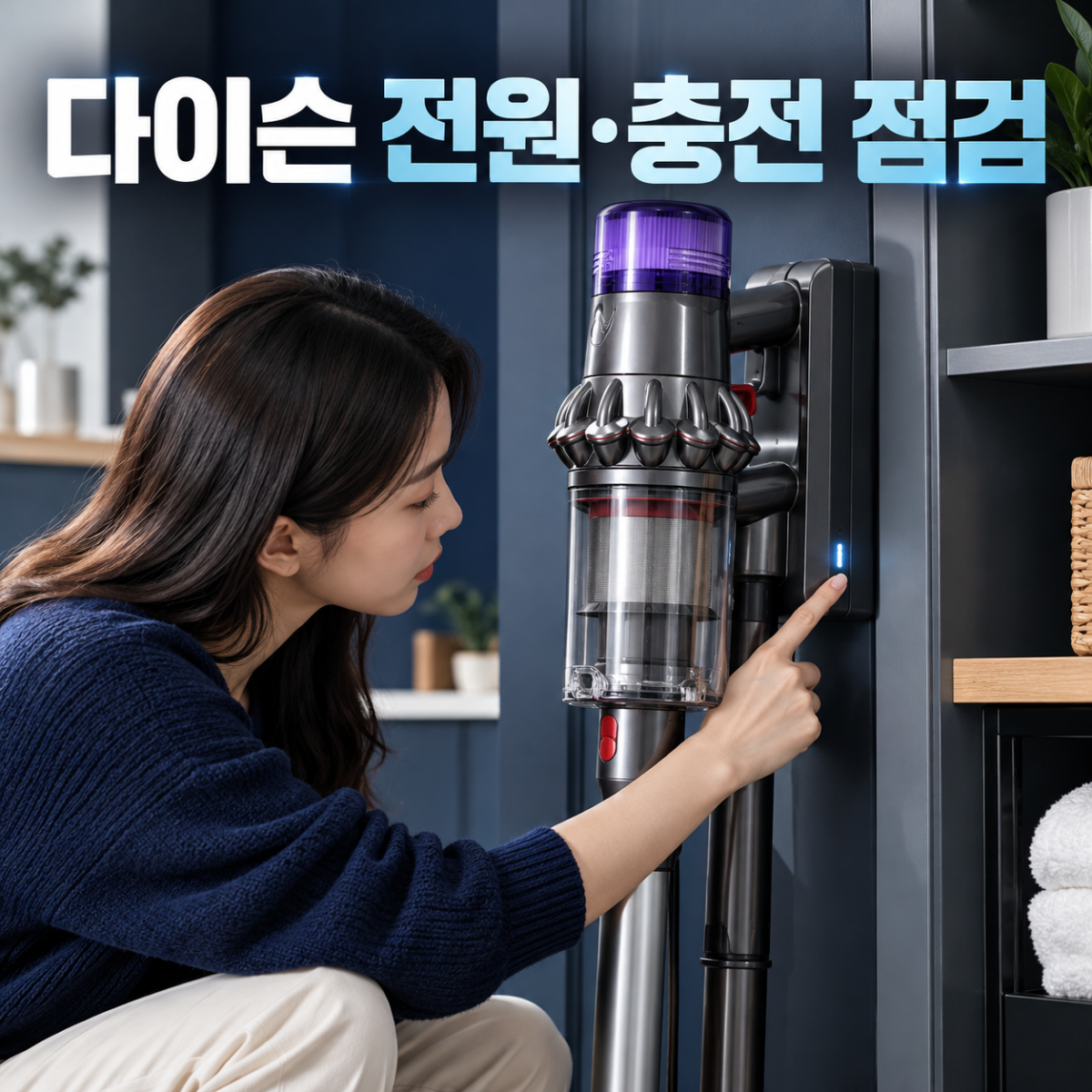 다이슨 전원·충전 점검