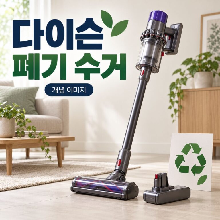 다이슨 폐기 수거|청소기 본체·배터리 배출 확인