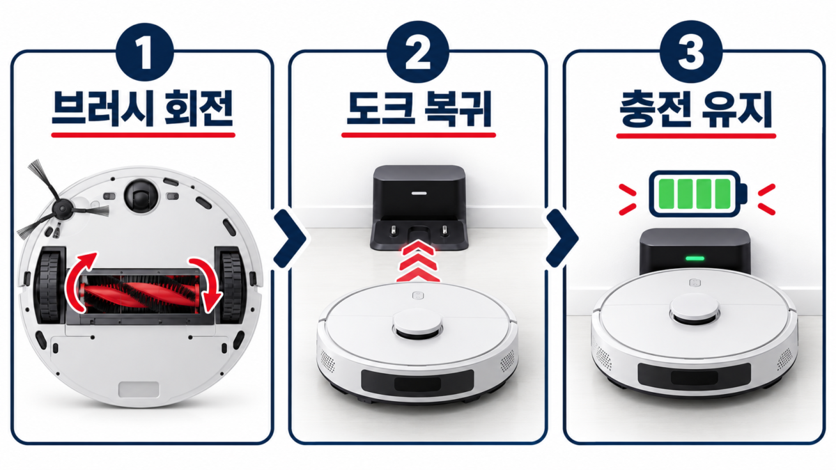 시험 청소 정상 확인