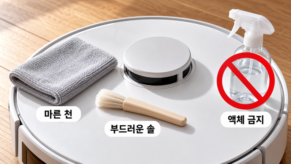 라이다 센서 안전 청소 도구