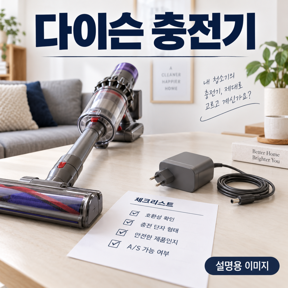 충전기 주문 전 확인