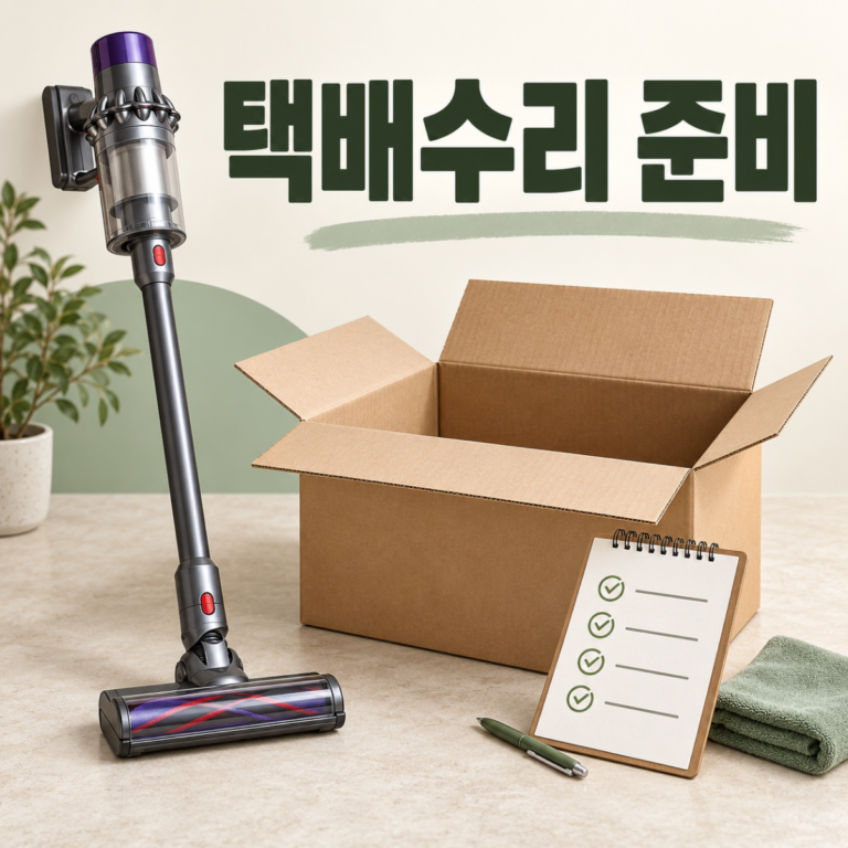 다이슨 택배수리 방법|접수·동봉품·비용 확인