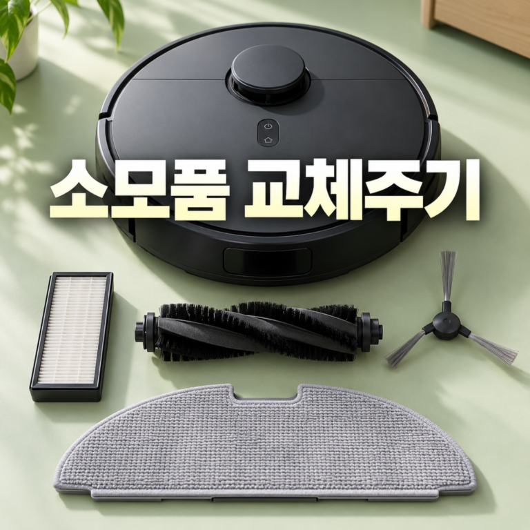 로봇청소기 소모품 교체주기|필터·브러시 상태별 판단