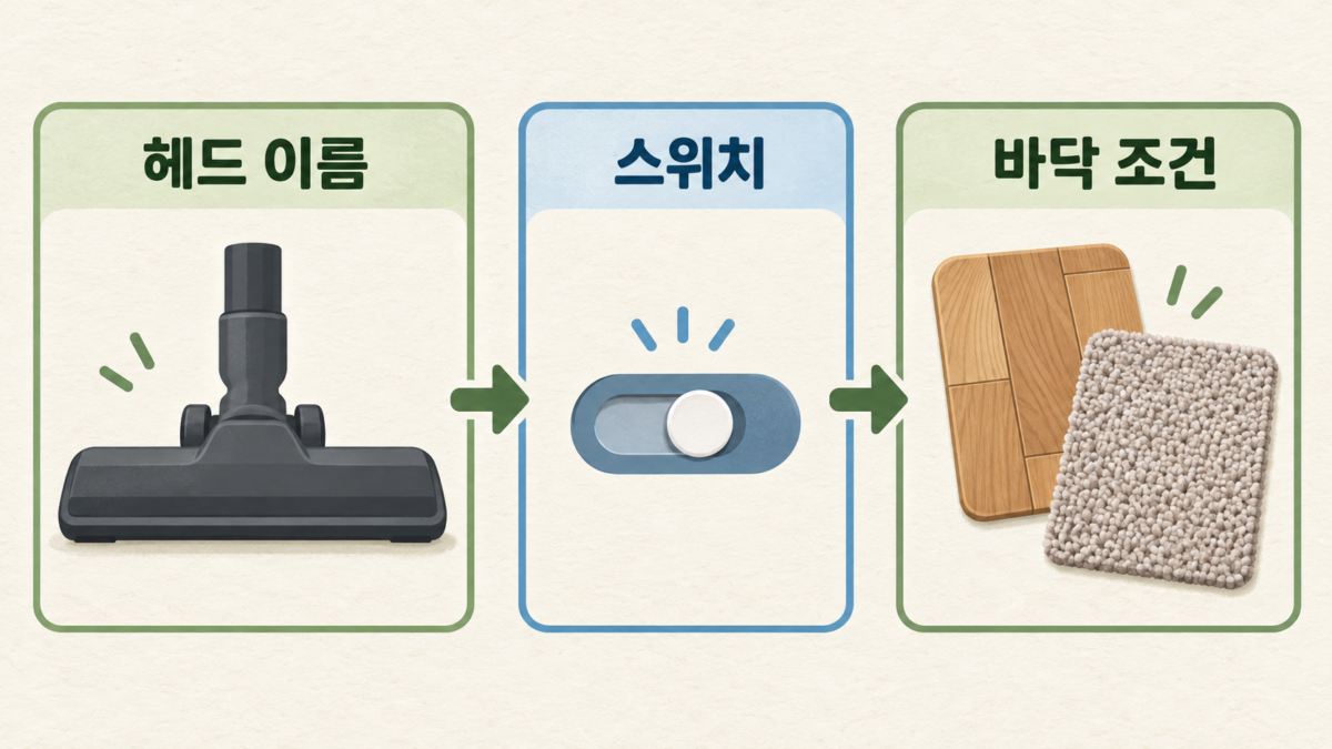 헤드 종류부터 구분