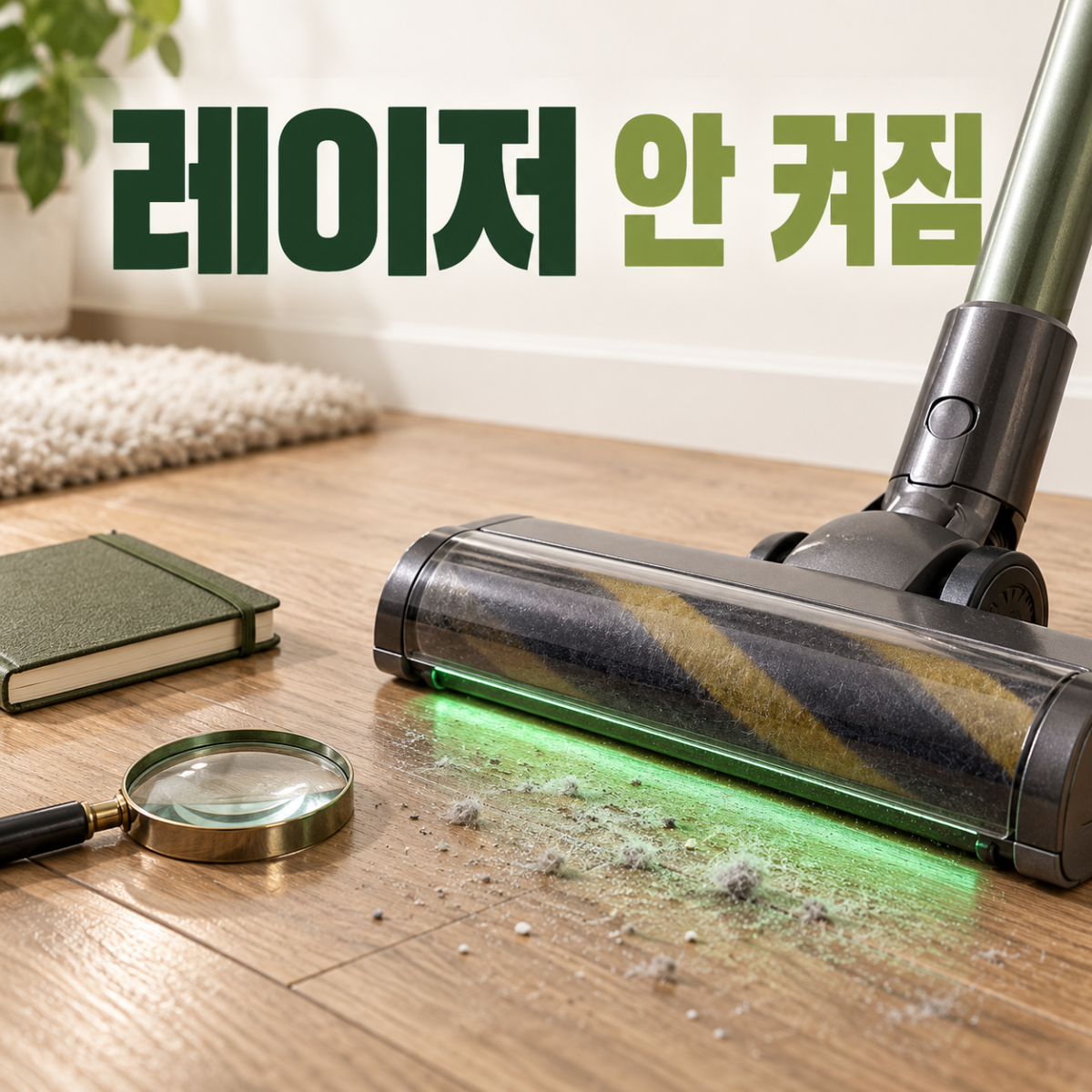 레이저 안 켜짐